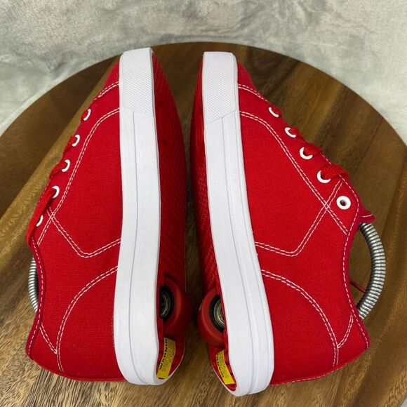 Heelys Skate Shoes Youth Size 4 Red White Canvas Lace Up Pro 20 HES10456 - Picture 6 of 13